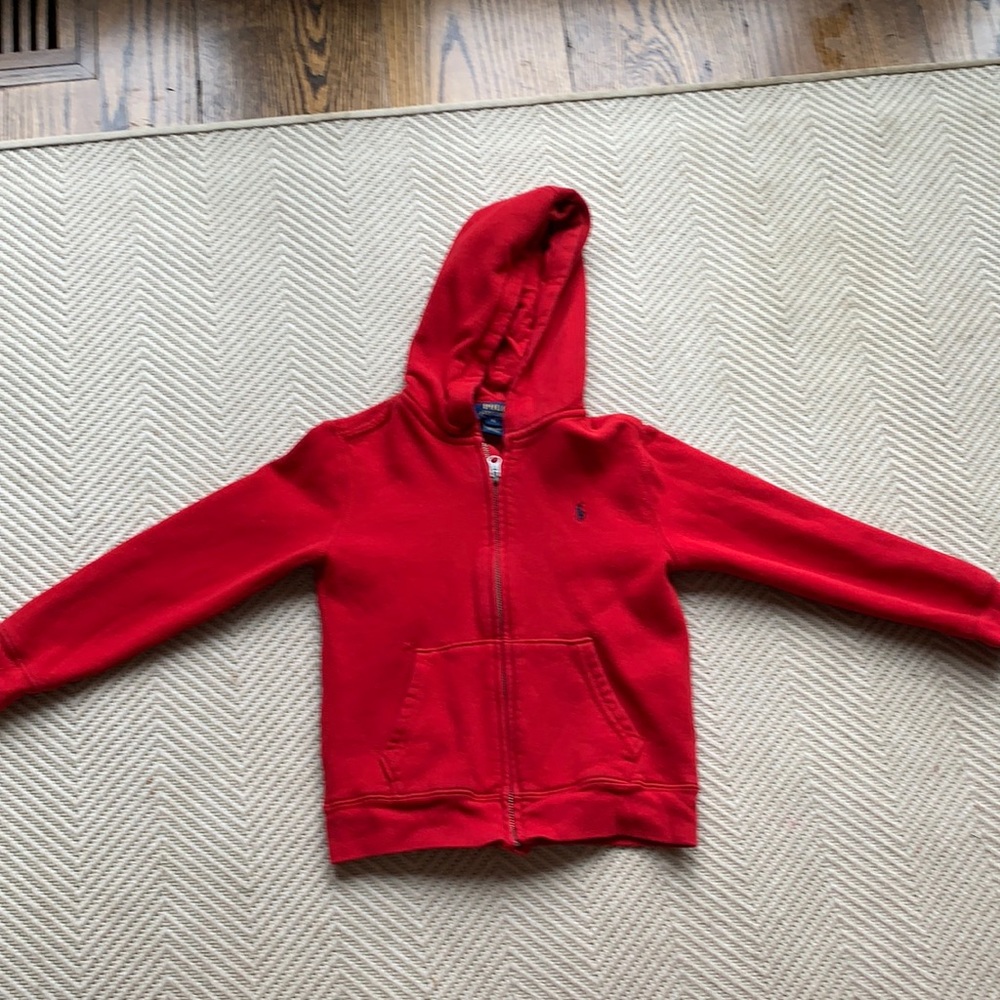 Boys size 6 zip up Polo Ralph Lauren sweatshirt